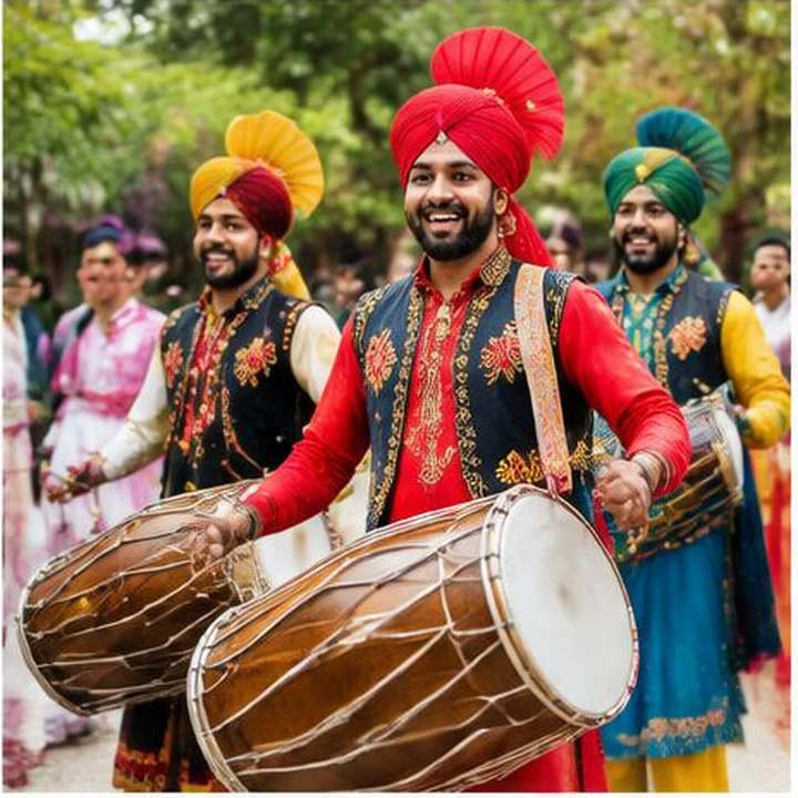 Photographers at an Indian celebration