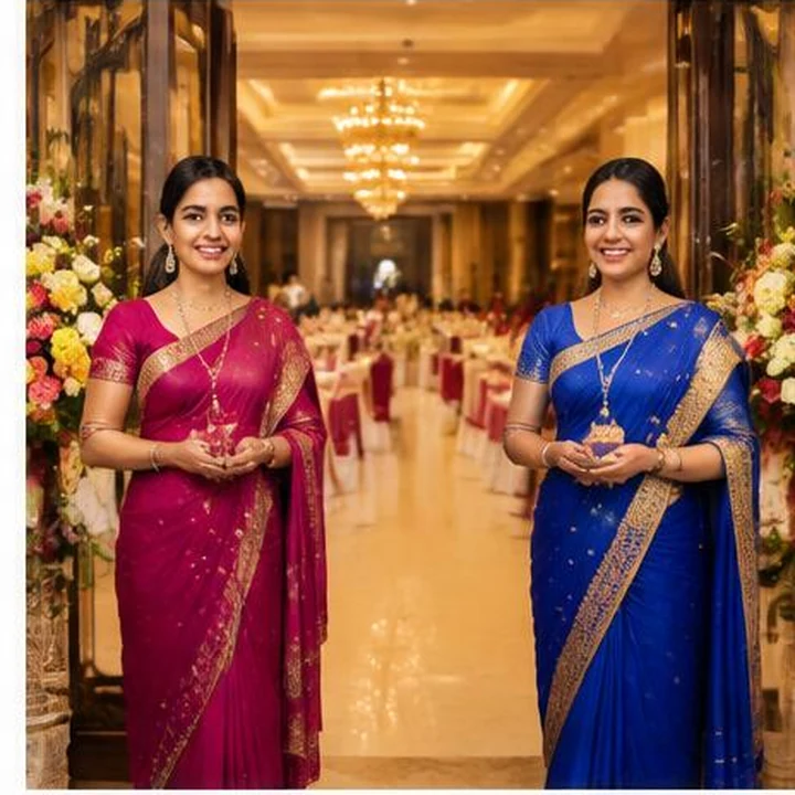 Anchors at an Indian celebration